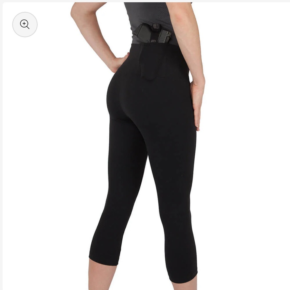 Undertech Womens Concealed Carry Cropped Length Leggings - Medium - Right Hand